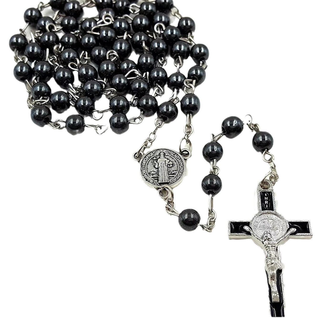 Wholesale 5pcs Hematite Necklace Cross Necklace